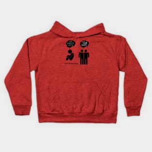 I am alone Kids Hoodie